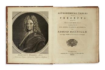 SCIENCE  HALLEY, EDMOND. Astronomical Tables.  1752